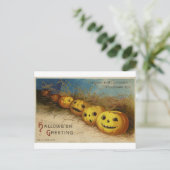 Halloween-Grußkarte Postkarte (Stehend Vorderseite)