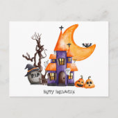 Halloween-Grußkarte Postkarte (Vorderseite)