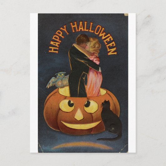 Halloween-Grußkarte Postkarte (Vorderseite)