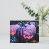 Halloween-Grußkarte Postkarte (Stehend Vorderseite)