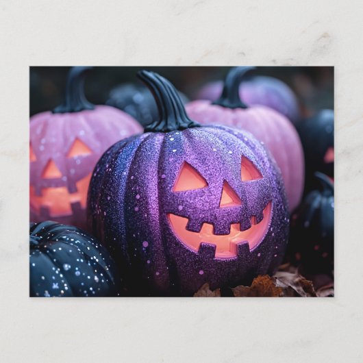Halloween-Grußkarte Postkarte (Vorderseite)