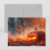 Halloween-Grußkarte Postkarte (Vorne/Hinten)