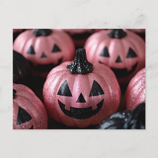 Halloween-Grußkarte Postkarte (Vorderseite)