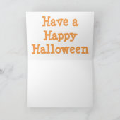 Halloween Grußkarte/Schwarze Katze Karte (Innenseite)