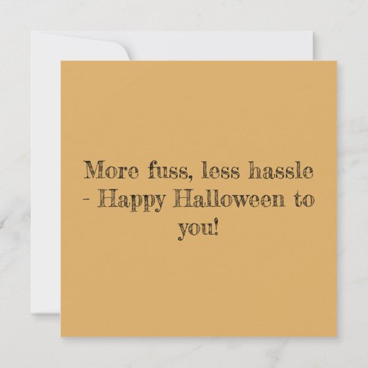 Halloween-Grußkarten Karte (Rückseite)