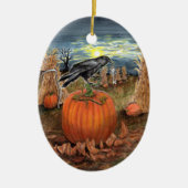 Halloween-Guardian-Baum Keramik Ornament (Vorne)