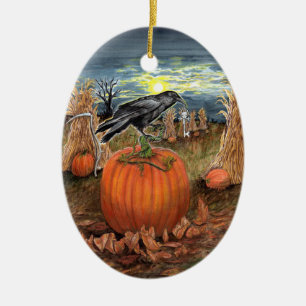 Halloween-Guardian-Baum Keramik Ornament