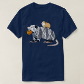 Halloween Guinea Pig und Opossum T-Shirt (Design vorne)