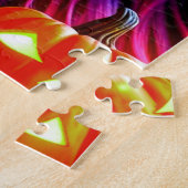Halloween Gute Hexe mit Lila Haar Puzzle (Seite)