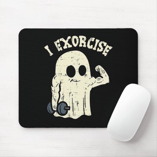 Halloween Gym Ghost I Exorcience Fun Workout Kostü Mousepad (Mit Mouse)