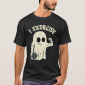 Halloween Gym Ghost I Exorcience Fun Workout Kostü T-Shirt (Vorderseite)