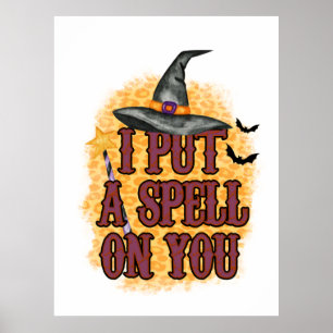 Halloween habe ich dir zum Geburtstag einen Zauber Poster