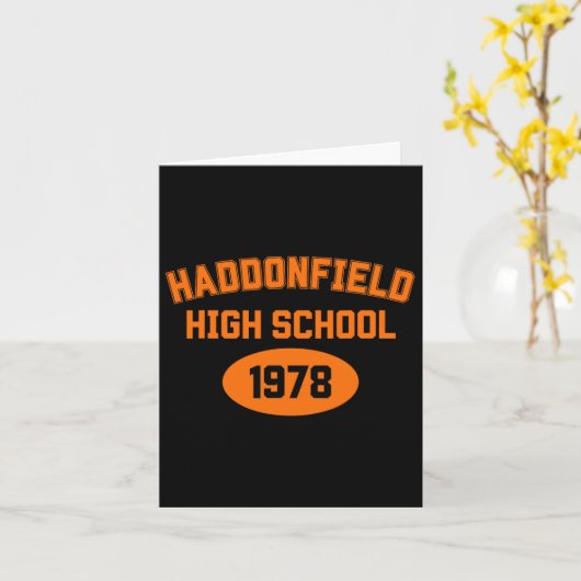 Halloween Haddonfield High School 1978 Retro Novel Karte (Gelbe Blume)