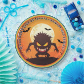 Halloween Hairy Little Monster Trick oder Trete Pappteller (Party)