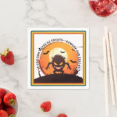 Halloween Hairy Little Monster Trick oder Trete Serviette (Beispiel)