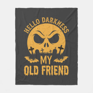 Halloween Hallo Dunkelheit Friedhof Mond Fleecedecke