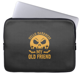 Halloween Hallo Dunkelheit Friedhof Mond Laptopschutzhülle