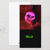 Halloween hallo feiertagskarte (Vorne/Hinten)