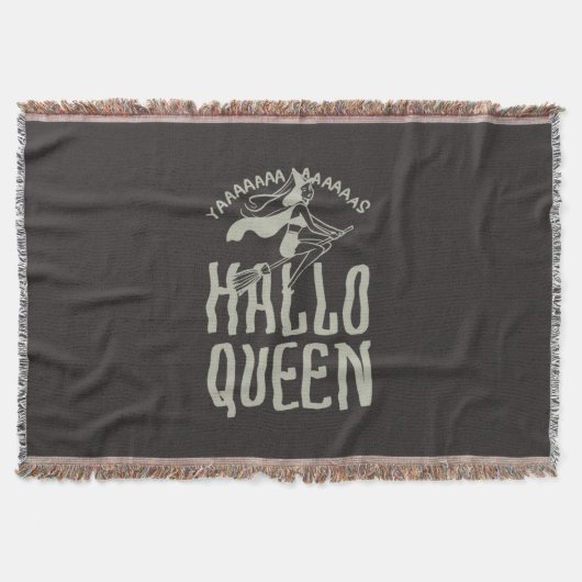 Halloween Hallo Queen Decke (Vorderseite)