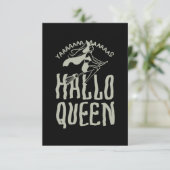 Halloween Hallo Queen RSVP Karte (Stehend Vorderseite)