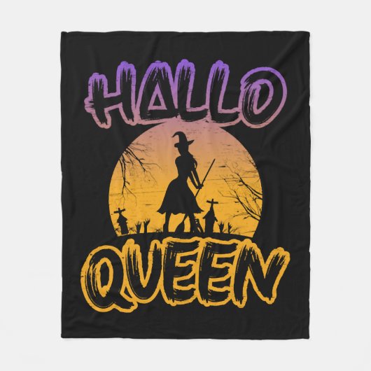 Halloween Halloqueen Fleecedecke (Vorderseite)