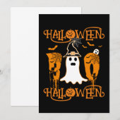 HALLOWEEN HALLOWEEN BEÄNGSTIGEND BOO EINLADUNG (Vorne/Hinten)