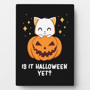 Halloween - Halloween Cat - Niedliches Halloween Fotoplatte