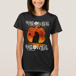 HALLOWEEN HALLOWEEN CAT SCHWARZPUMPKIN T-Shirt