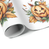halloween, halloween Jack-o-lantern, Jack-o-lanter Geschenkpapier (Rolleneckpunkt)