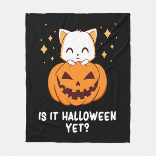 Halloween - Halloween-Katze - Süßes Halloween Fleecedecke