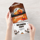 Halloween Halloween Parti 2023 All In One Einladung (Abreißen)