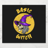 Halloween-Halloween-Party Schaumweinetikett (Einzelnes Label)