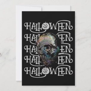 HALLOWEEN HALLOWEEN SCHRECKLICHER TOTENKOPF EINLADUNG