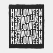 HALLOWEEN HALLOWEEN WARPTYPOGRAPHIE FLEECEDECKE (Vorderseite)