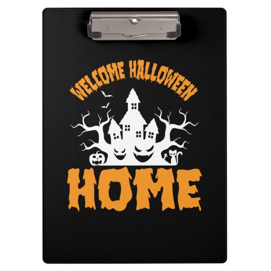 Halloween Halloween Zuhause Geburtstag Klemmbrett (Vorderseite)