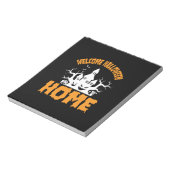 Halloween Halloween Zuhause Geburtstag Notizblock (Rotiert)