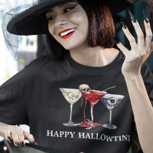 Halloween Hallowtinti Cocktail Martini T-Shirt