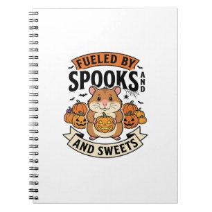 Halloween-Hamster, angetrieben von Spuk, lustig, s Notizblock