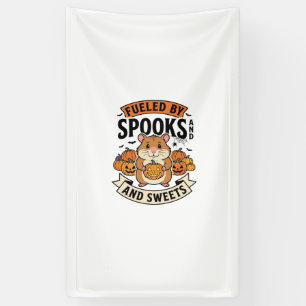 Halloween-Hamster angetrieben von Spuk lustig süß_ Banner
