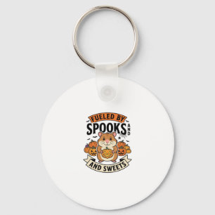 Halloween Hamster Angetrieben Von Spuk Lustig Süß_ Schlüsselanhänger