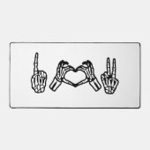 Halloween Hand Gebärdensprache I Herz Frieden Schreibtischunterlage (Vorderseite)