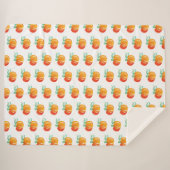 Halloween-Hand-Wasserfarbener Niedlicher Pumpkinpf Sherpadecke (Vorderseite (Horizontal))