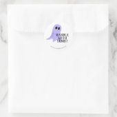 Halloween Handle mit Pflegeverpackung Runder Aufkleber (Tasche)