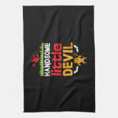 Halloween Handsome Little Geburtstag Geschirrtuch (Vertikal)