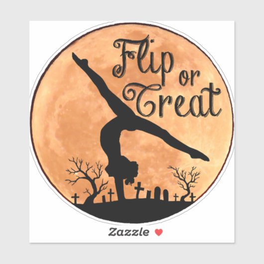 Halloween Handständer Aufkleber (Blatt)