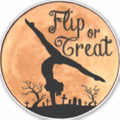 Halloween Handständer Aufkleber (Vorderseite)