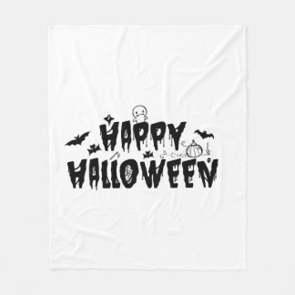 Halloween Happy Fleecedecke