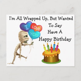 Halloween Happy Geburtstag Postkarte