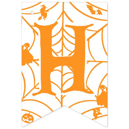 Halloween Happy Geburtstag Wimpelkette (Zweite Fahne)