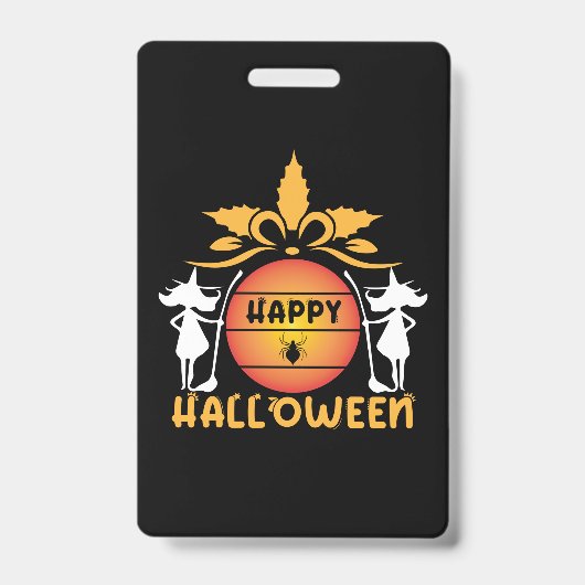 Halloween Happy Halloween Birthday Ausweis (Vorderseite)